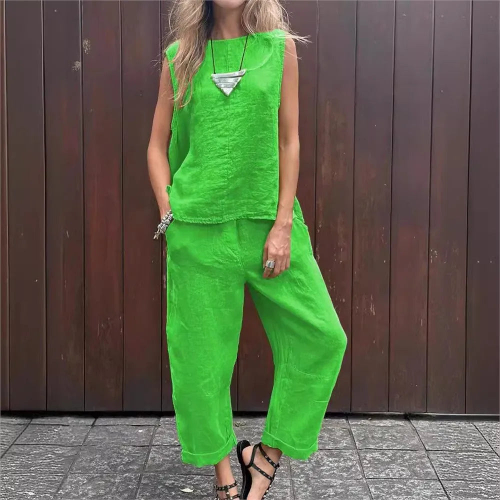 CONJUNTO SANDRA™ TRAJE PRIMAVERA/VERANO MUJER 2024